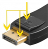Goobay 51719 DisplayPort/HDMI™ adapter 1.1, gold-plated