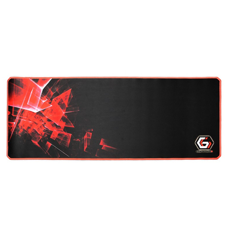 Gembird Gaming mouse pad PRO, extra large, Black/Red, Extra wide pad surface size 350 x 900 mm