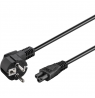 Goobay | Power supply cord (CEE/7/7 to mickey), angled | 68004 | Black