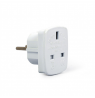 Gembird | AC power adapter, UK socket to EU Schuko plug, 7.5 A | Travel adapter