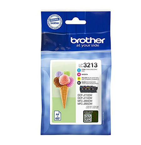 Brother Multipack LC3213VALDR  Cartridge, Black, cyan, magenta, yellow