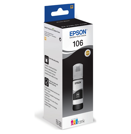 Epson Ecotank Photo 106 Ink Bottle, Black