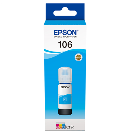 Epson Ecotank 106 Ink Bottle, Cyan