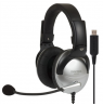Koss | Gaming headphones | SB45 USB | Wired | On-Ear | Microphone | Silver/Black | Noise canceling