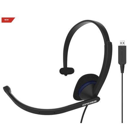 Koss Headphones CS195 USB Wired, On-Ear, Microphone, USB Type-A, Black