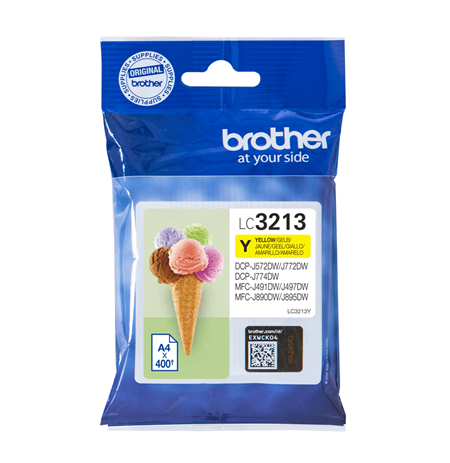 Brother 	LC3213Y Ink Cartridge, Yellow