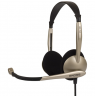 Koss Headphones CS100USB Wired, On-Ear, Microphone, USB Type-A, Noice canceling, Gold