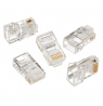 Modular plug 8P8C for solid LAN cable CAT5