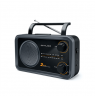 Muse | 2-bands portable radio | M-06DS | AUX in | Grey