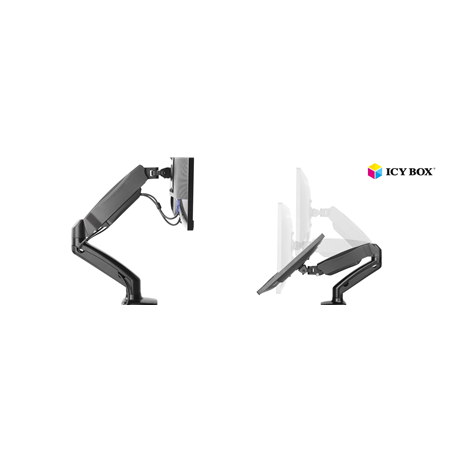 ICY BOX IB-MS303-T Monitor stand with desk mounted base for a screen size up to 27"