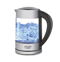 Kettle electric Adler AD 1247 (2200W 1.7l, silver color)