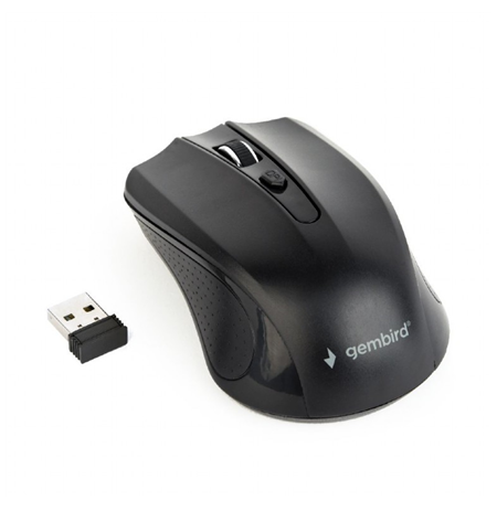 Gembird Mouse MUSW-4B-04 Standard, No, Black, Wireless, No,