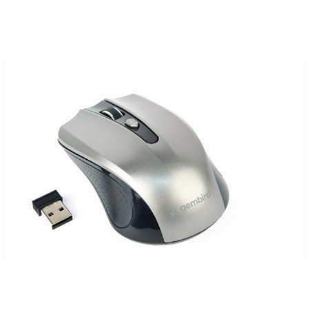 Gembird Mouse MUSW-4B-04-BG Standard, No,  Black/ Space Grey, Wireless, No, Wireless connection