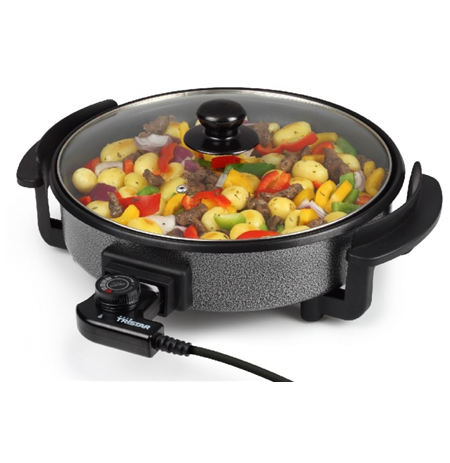 Tristar Multifunctional grill pan PZ-2963	 Grill, Diameter 30 cm, Lid included, Fixed handle, Black