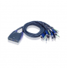 Aten 4-Port USB VGA/Audio Cable KVM Switch | Aten | 4-Port USB VGA/Audio Cable KVM Switch (0.9m, 1.2m)