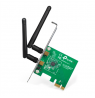 TP-LINK 300MBit/s WLAN-N PCI Express-Adapter Atheros-Chipsatz 2T2R 2,4GHz 802.11b/g/n 2 removeable antennas