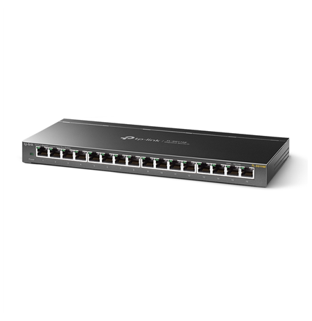 TP-LINK Switch TL-SG116E Web managed, Wall mountable, 1 Gbps (RJ-45) ports quantity 16, Power supply type External