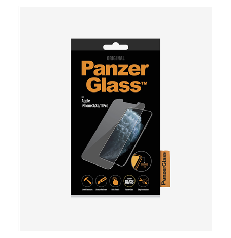 PanzerGlass 2661 Screen Protector, iPhone, X/XS, Tempered glass, Transparent