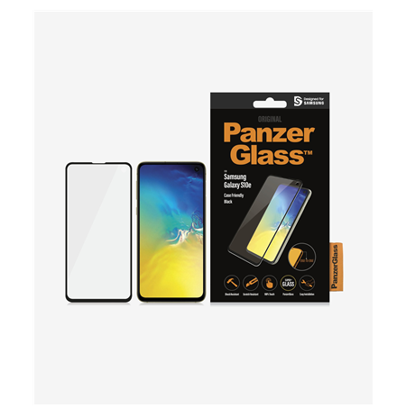 PanzerGlass Samsung, Galaxy S10e, Glass, Black, Case Friendly