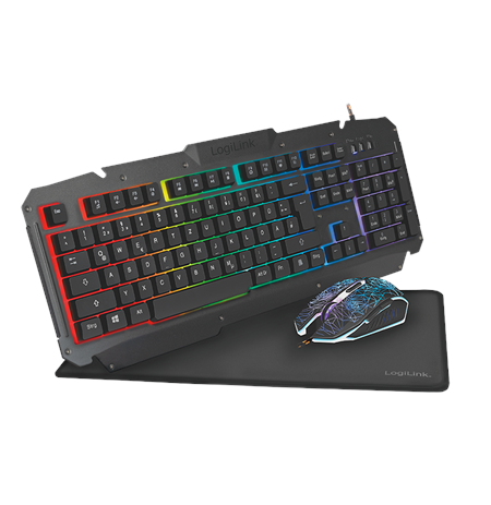 Logilink ID0185 Keyboard, Mouse and Pad Set, Mouse included, DE