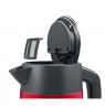 Bosch Kettle DesignLine TWK4P434 Electric, 2400 W, 1.7 L, Stainless steel, 360° rotational base, Red/Black