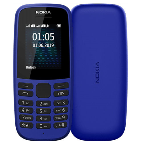 Nokia 105 (2019) TA-1174 Blue, 1.77 ", TFT, 120 x 160 pixels, 4 MB, 4 MB, Dual SIM, USB version microUSB