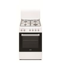 Simfer | Cooker | 5405SERBB | Hob type Gas | Oven type Electric | White | Width 50 cm | Depth 60 cm | Electronic ignition | Ener