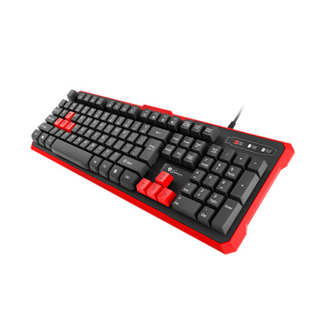 GENESIS RHOD 110 Gaming Keyboard, US Layout, Wired, Red