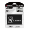 Kingston KC600 256 GB, SSD form factor 2.5", SSD interface SATA, Write speed 500 MB/s, Read speed 550 MB/s