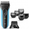 Braun | Shaver with trimmer | Series 3 Shave&Style 3010BT | Operating time (max) 45 min | Wet & Dry | NiMH | Black/Blue