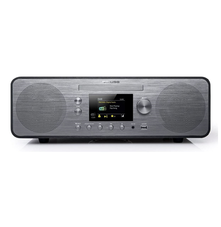 Muse Radio M-885 DBT USB port, FM radio, Grey, CD player, Bluetooth, 80 W