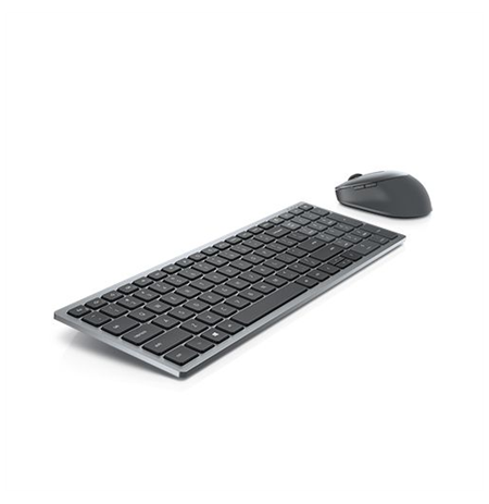Dell Keyboard and Mouse KM7120W Keyboard and Mouse Set, Wireless, Batteries included, US, Titan Gray