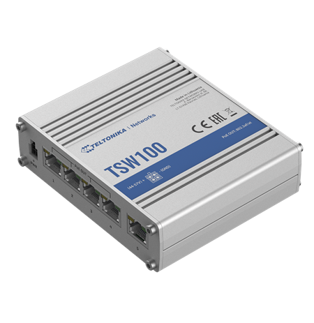 Teltonika Industiral POE+ Swith TSW100 PoE 802.3 af and PoE 802.3 at