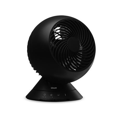 Duux Fan Globe Table Fan, Number of speeds 3, 23 W, Oscillation, Diameter 26 cm, Black