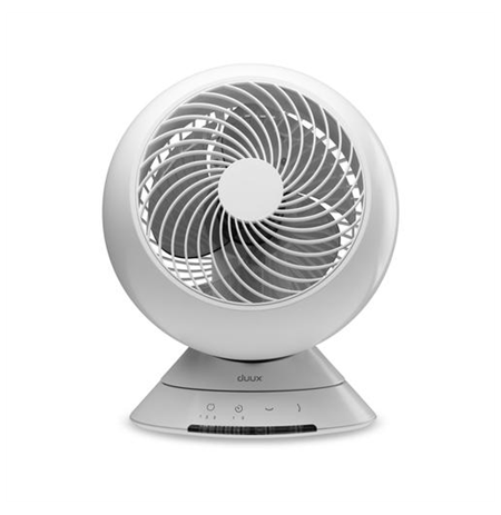 Duux Fan Globe Table Fan, Number of speeds 3, 23 W, Oscillation, Diameter 26 cm, White