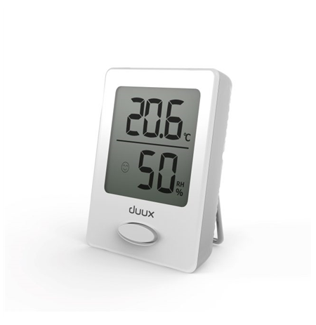 Duux Sense Hygrometer + Thermometer, White, LCD display