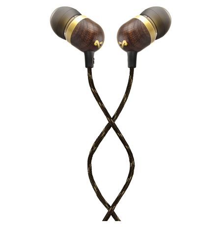 Marley Smile Jamaica Earbuds, In-Ear, Wired, Microphone, Brass