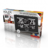 Adler Weather station AD 1175 Black, White Digital Display, Remote Sensor