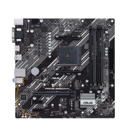 Asus PRIME B550M-K Memory slots 4, Processor family AMD, Micro ATX, DDR4, Processor socket AM4, Chipset AMD B