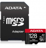 ADATA | AUSDX128GUI3V30SHA2-RA1 Memory Card | 128 GB | MicroSDXC | Flash memory class 10 | Adapter