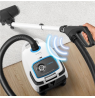 Bosch Vacuum cleaner ProSilence BGB6SIL1 Bagged, Power 700 W, Dust capacity 4 L, White, Made in Germany