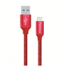 ColorWay Data Cable Apple Lightning Charging cable, Fast and safe charging Stable data transmission, Red, 1 m