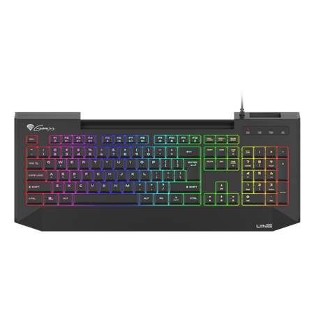 Genesis LITH 400 Gaming keyboard, RGB LED light, US, Black, Wired