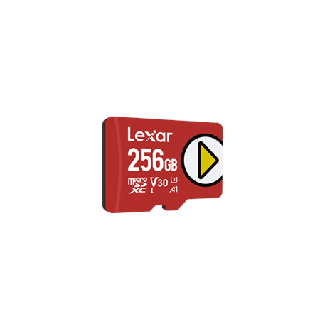 Lexar Play UHS-I MicroSDXC, 256 GB, Flash memory class 10, Red, 150 MB/s
