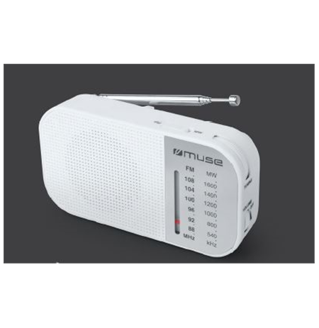 Muse M-025 RW, Portable radio, White