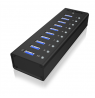 Raidsonic | 10 port USB 3.0 Hub | Icy Box IB-AC6110