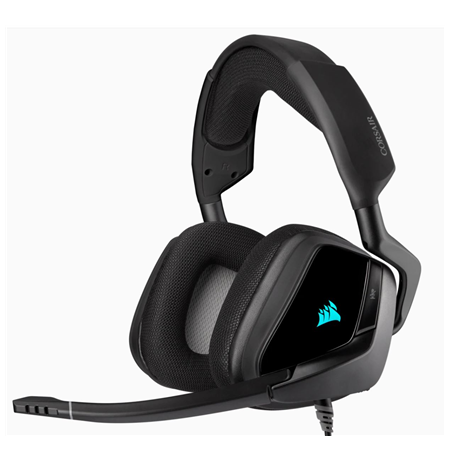 Corsair Premium Gaming Headset with 7.1 Surround Sound VOID RGB ELITE USB Built-in microphone, Carbon, Over-Ear
