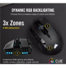 Corsair IRONCLAW RGB WIRELESS Wireless / Wired, 18000 DPI, Wireless connection, Rechargeable, Black