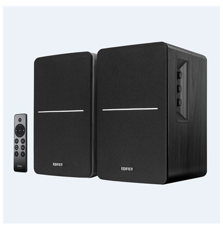 Edifier Powered Bluetooth Bookshelf Speakers R1280DBS Black, Bluetooth, Wireless connection
