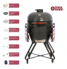 TunaBone Kamado classic 23" grill Size L, Dark grey
